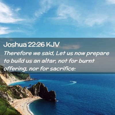 Joshua 22:26 KJV Free Bible Images