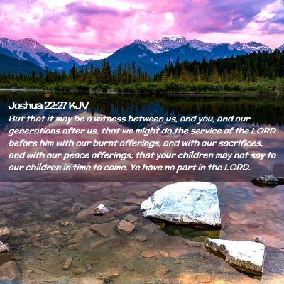 Joshua 22:27 KJV Free Bible Images