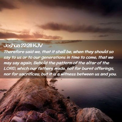 Joshua 22:28 KJV Free Bible Images