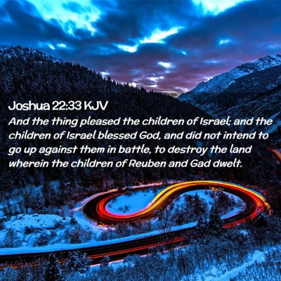 Joshua 22:33 KJV Free Bible Images