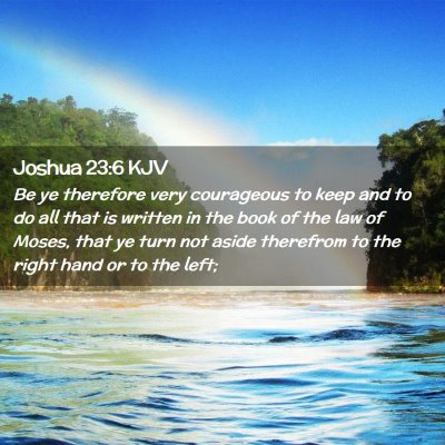 Joshua 23:6 KJV Free Bible Images