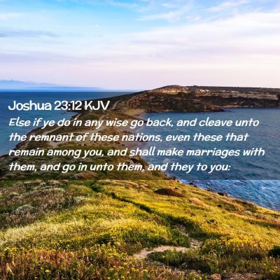 Joshua 23:12 KJV Free Bible Images