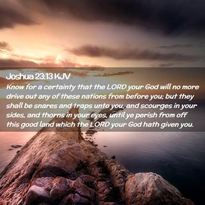 Joshua 23:13 KJV Free Bible Images