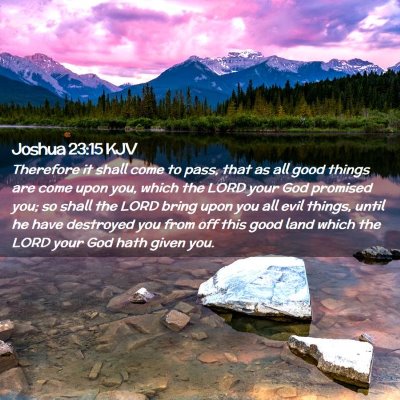 Joshua 23:15 KJV Free Bible Images