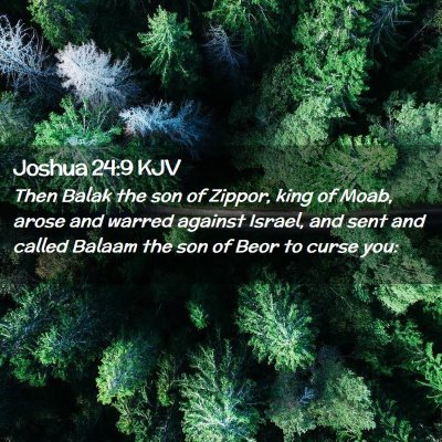 Joshua 24:9 KJV Free Bible Images