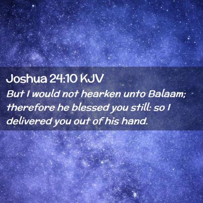 Joshua 24:10 KJV Free Bible Images