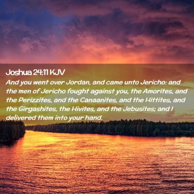 Joshua 24:11 KJV Free Bible Images