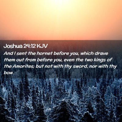 Joshua 24:12 KJV Free Bible Images