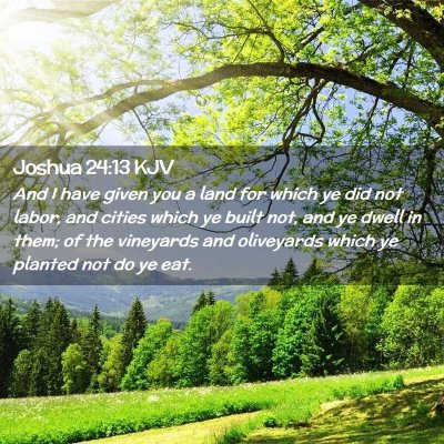 Joshua 24:13 KJV Free Bible Images