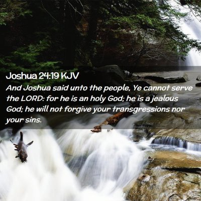 Joshua 24:19 KJV Free Bible Images