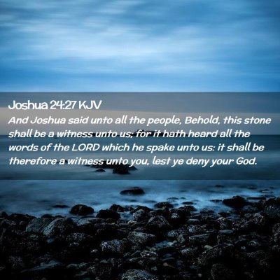 Joshua 24:27 KJV Free Bible Images