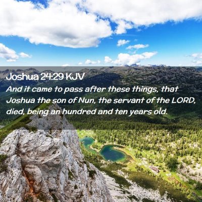 Joshua 24:29 KJV Free Bible Images