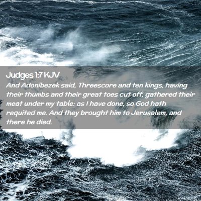 Judges 1:7 KJV Free Bible Images