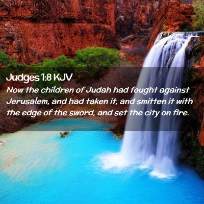 Judges 1:8 KJV Free Bible Images