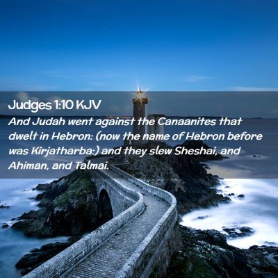 Judges 1:10 KJV Free Bible Images