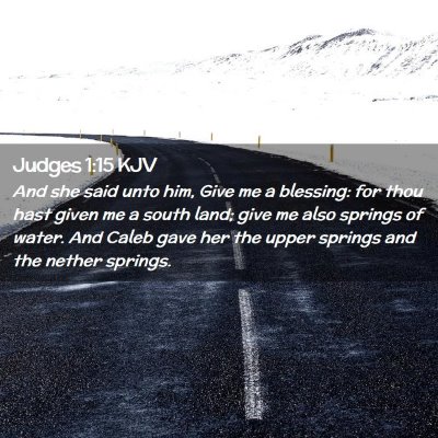 Judges 1:15 KJV Free Bible Images