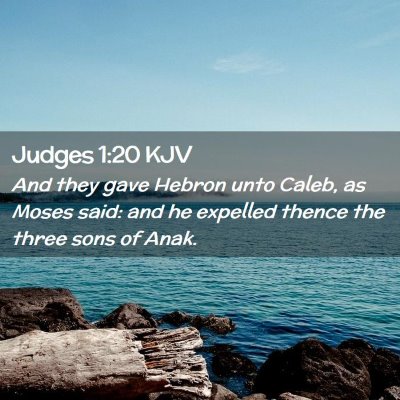 Judges 1:20 KJV Free Bible Images