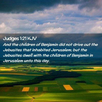 Judges 1:21 KJV Free Bible Images