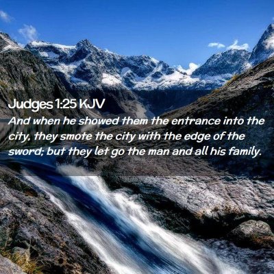 Judges 1:25 KJV Free Bible Images