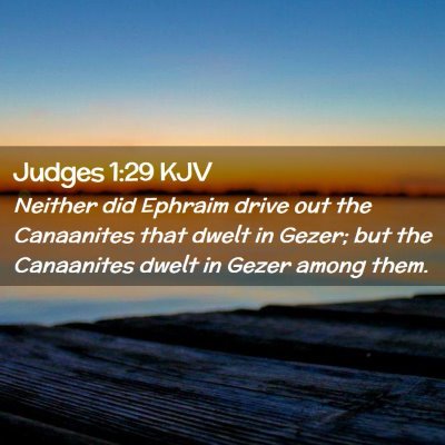 Judges 1:29 KJV Free Bible Images