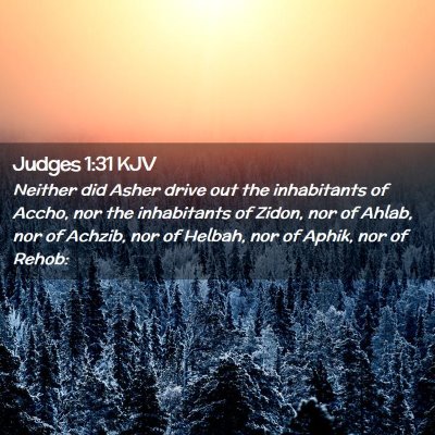 Judges 1:31 KJV Free Bible Images