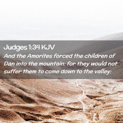 Judges 1:34 KJV Free Bible Images