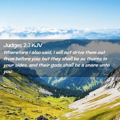 Judges 2:3 KJV Free Bible Images