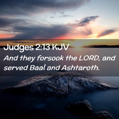 Judges 2:13 KJV Free Bible Images