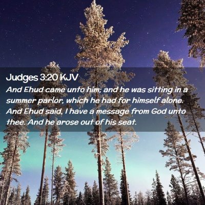 Judges 3:20 KJV Free Bible Images