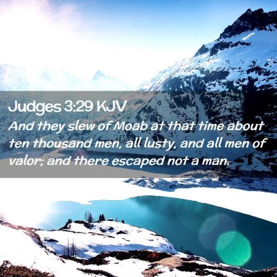 Judges 3:29 KJV Free Bible Images