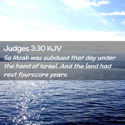 Judges 3:30 KJV Free Bible Images