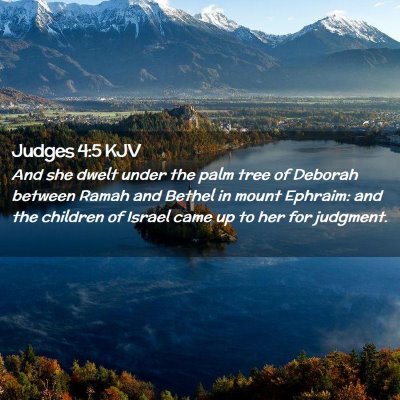 Judges 4:5 KJV Free Bible Images