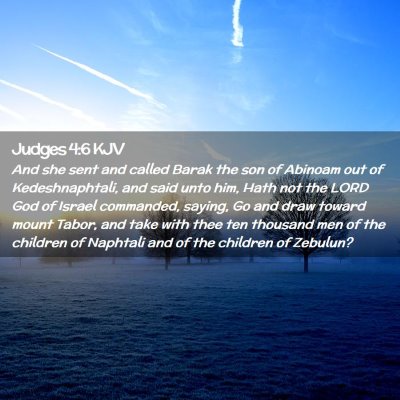 Judges 4:6 KJV Free Bible Images