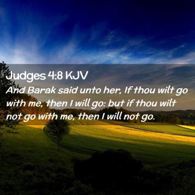 Judges 4:8 KJV Free Bible Images