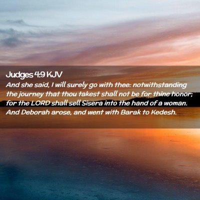 Judges 4:9 KJV Free Bible Images