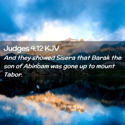 Judges 4:12 KJV Free Bible Images