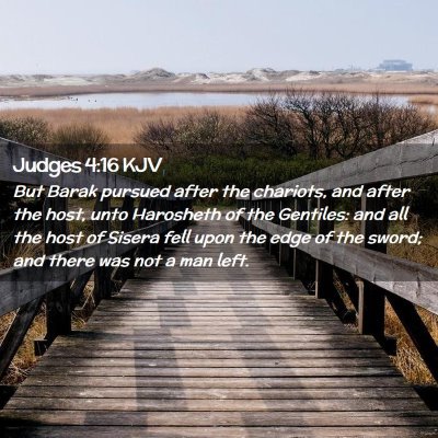 Judges 4:16 KJV Free Bible Images