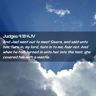 Judges 4:18 KJV Free Bible Images