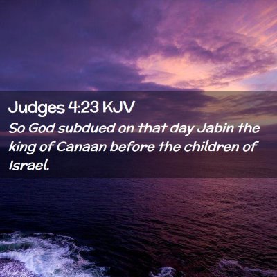 Judges 4:23 KJV Free Bible Images