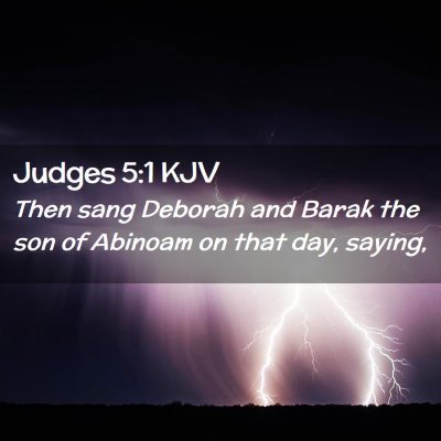 Judges 5:1 KJV Free Bible Images