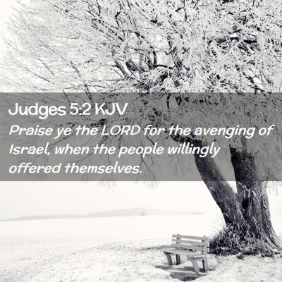 Judges 5:2 KJV Free Bible Images