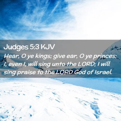 Judges 5:3 KJV Free Bible Images