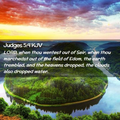 Judges 5:4 KJV Free Bible Images