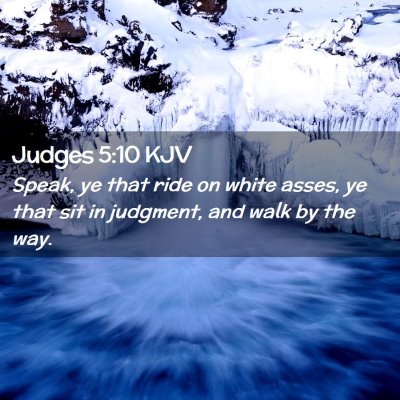 Judges 5:10 KJV Free Bible Images