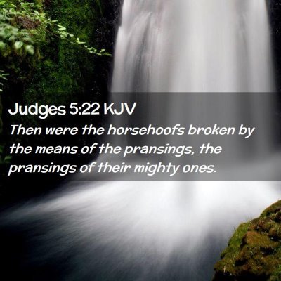 Judges 5:22 KJV Free Bible Images