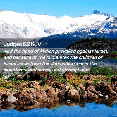 Judges 6:2 KJV Free Bible Images