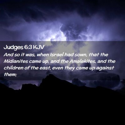 Judges 6:3 KJV Free Bible Images