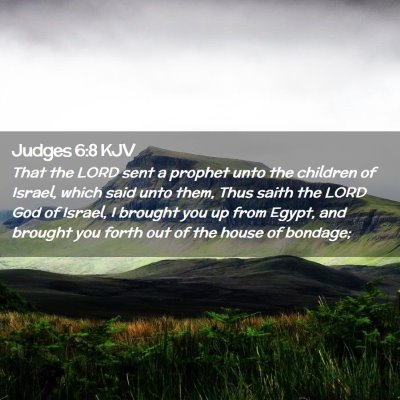 Judges 6:8 KJV Free Bible Images