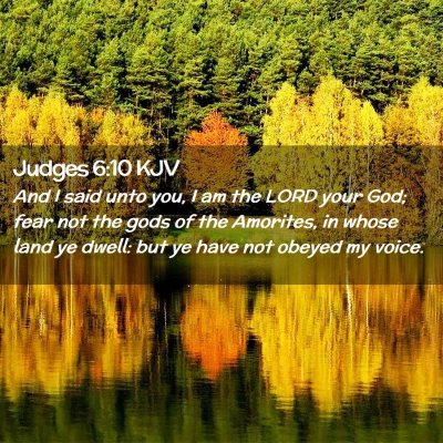 Judges 6:10 KJV Free Bible Images