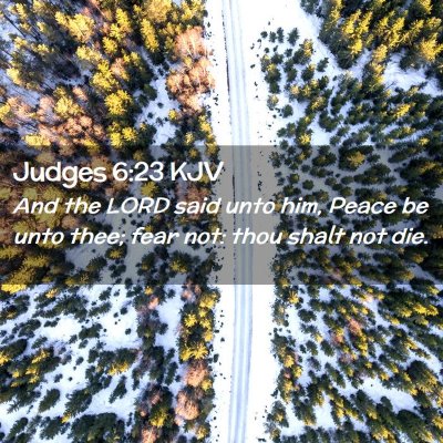 Judges 6:23 KJV Free Bible Images